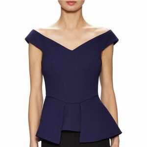 C/MEO Collective‎ "Beside You Bodice" Off Shoulder Peplum
Bustier in Navy Size M